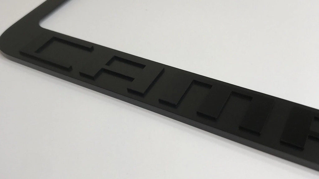 License Plate Frame Premium Matte Black for Chevrolet Camaro (2010–2015)