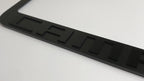 License Plate Frame Premium Matte Black for Chevrolet Camaro (2010–2015)