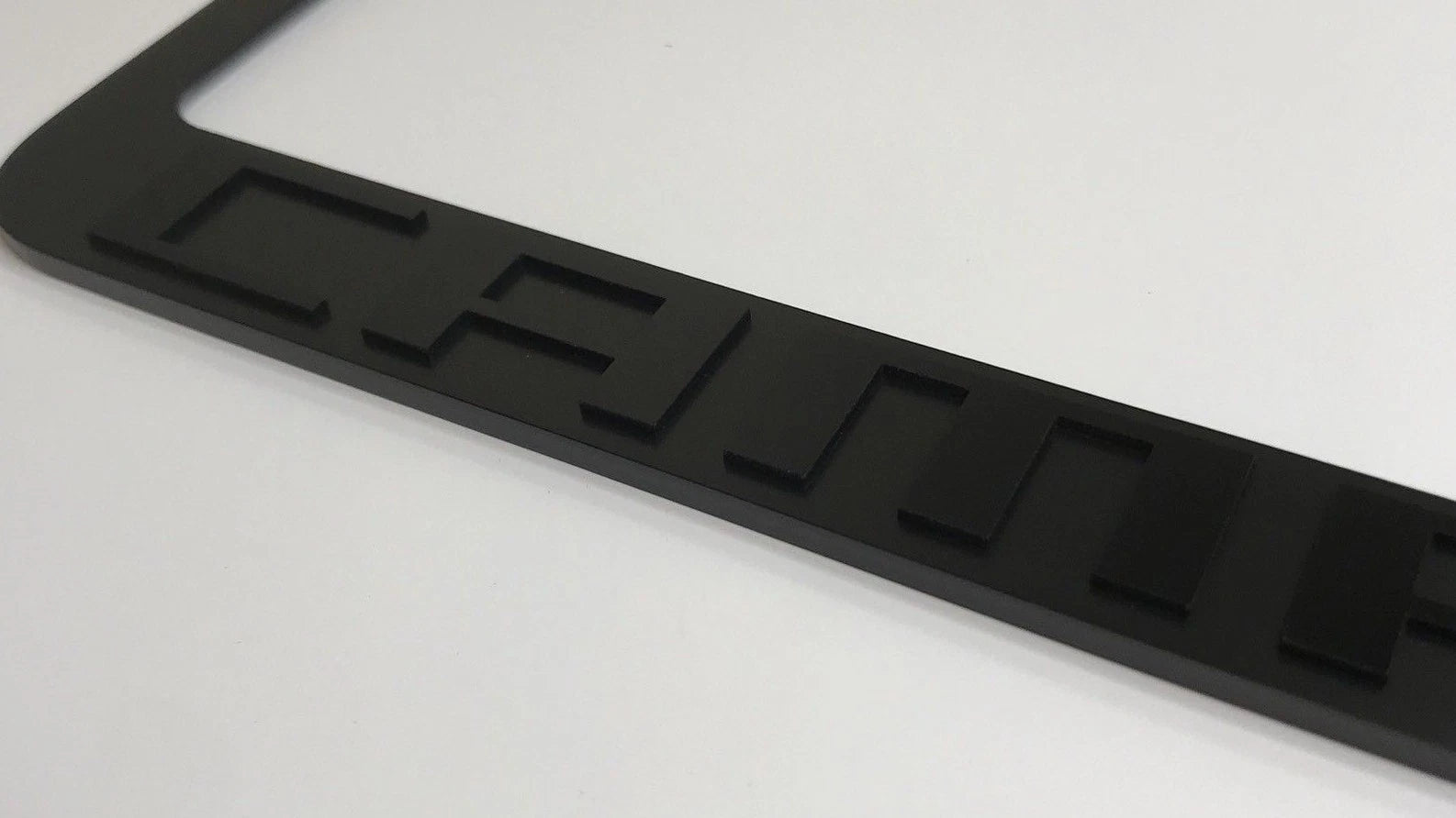 License Plate Frame Premium Matte Black for Chevrolet Camaro (2010–2015)