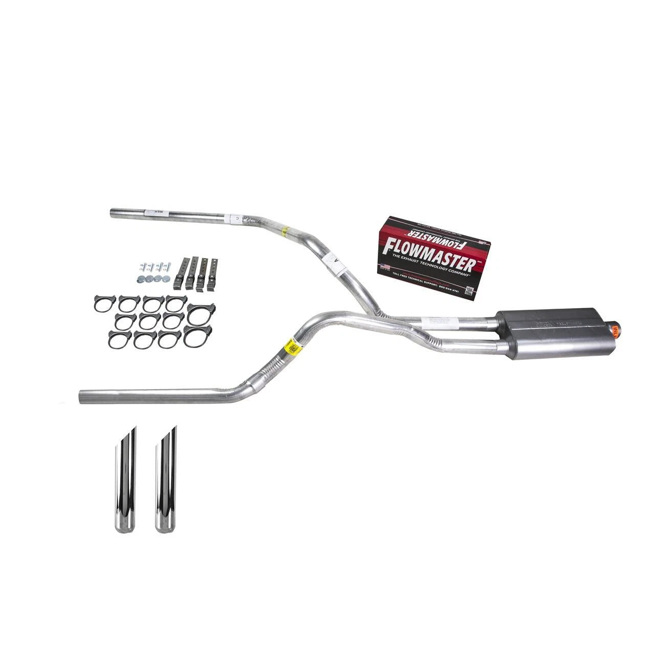 Dual Exhaust 2.5" Pipe for Ram (2009–2013) - Flowmaster 50 SW Tip