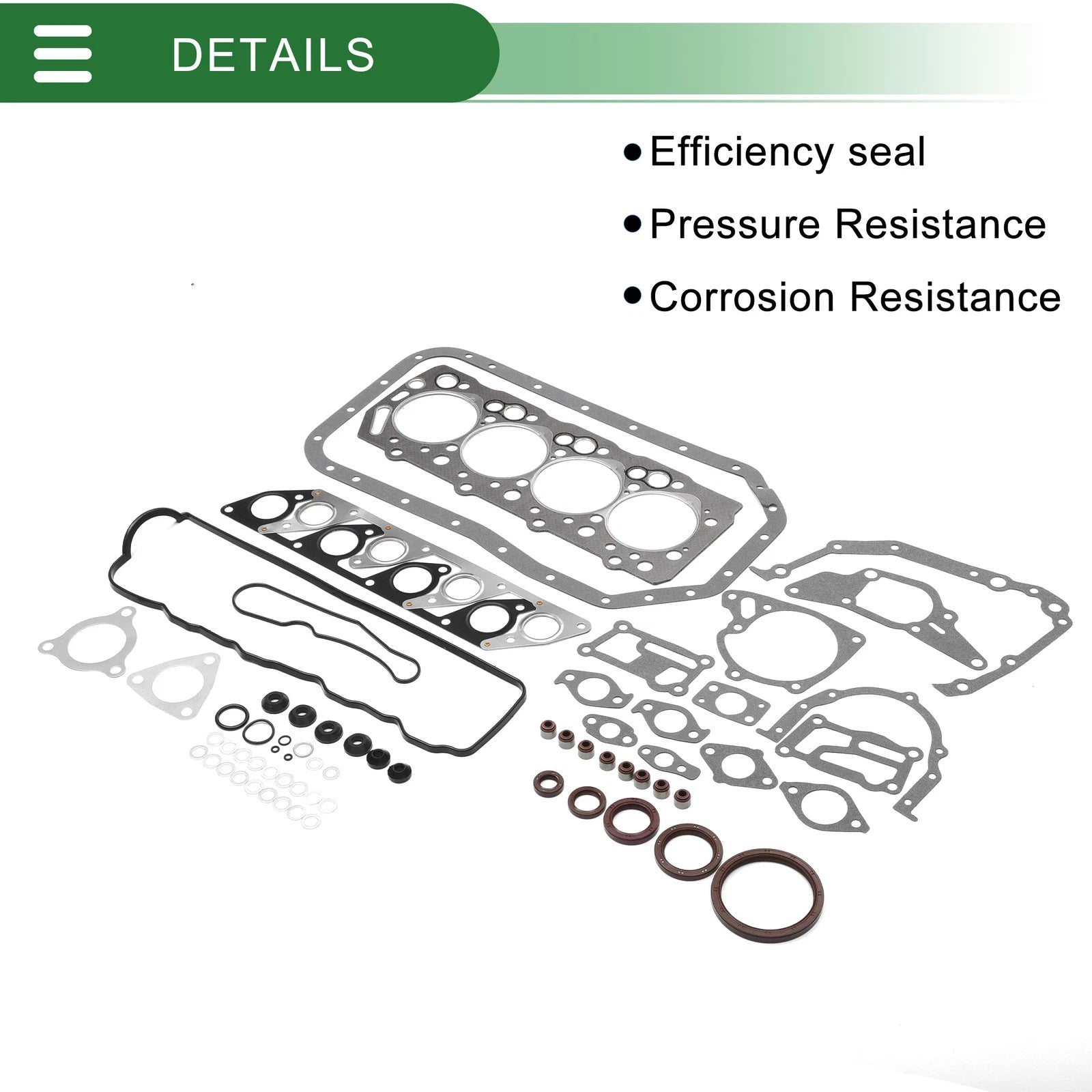 Set of 1 Cylinder Head Gasket Kit No. 2091042D00 for Hyundai H100 (D4BH)