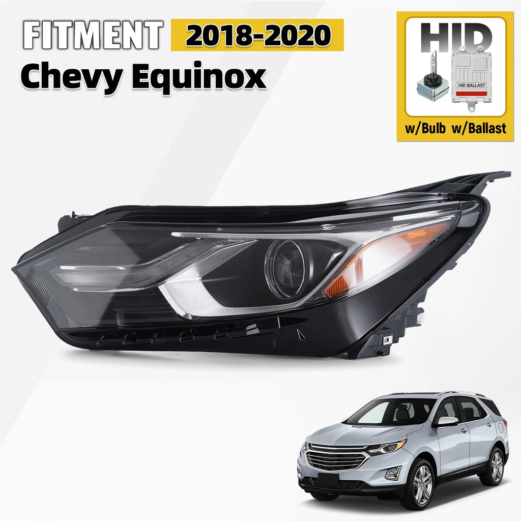 Headlight for Chevy Equinox (2018–2020) HID/Xenon LED DRL Left Driver Side