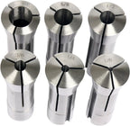 Set of 6 Precision R8 Collets for Mill Chuck Holder (1/8" - 3/4")