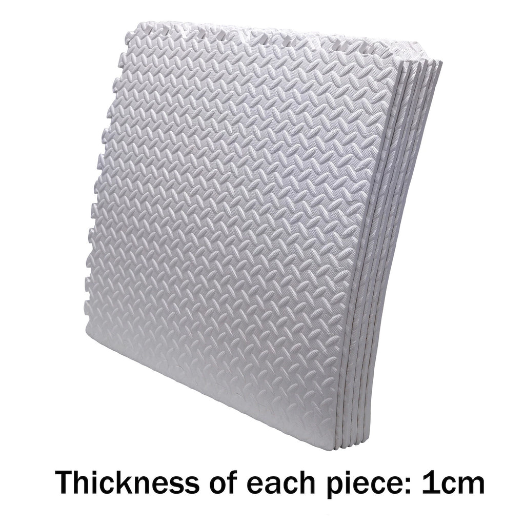 Set of 6 EVA Foam Exercise Floor Mats 24"x24" for Gym Fitness Yoga