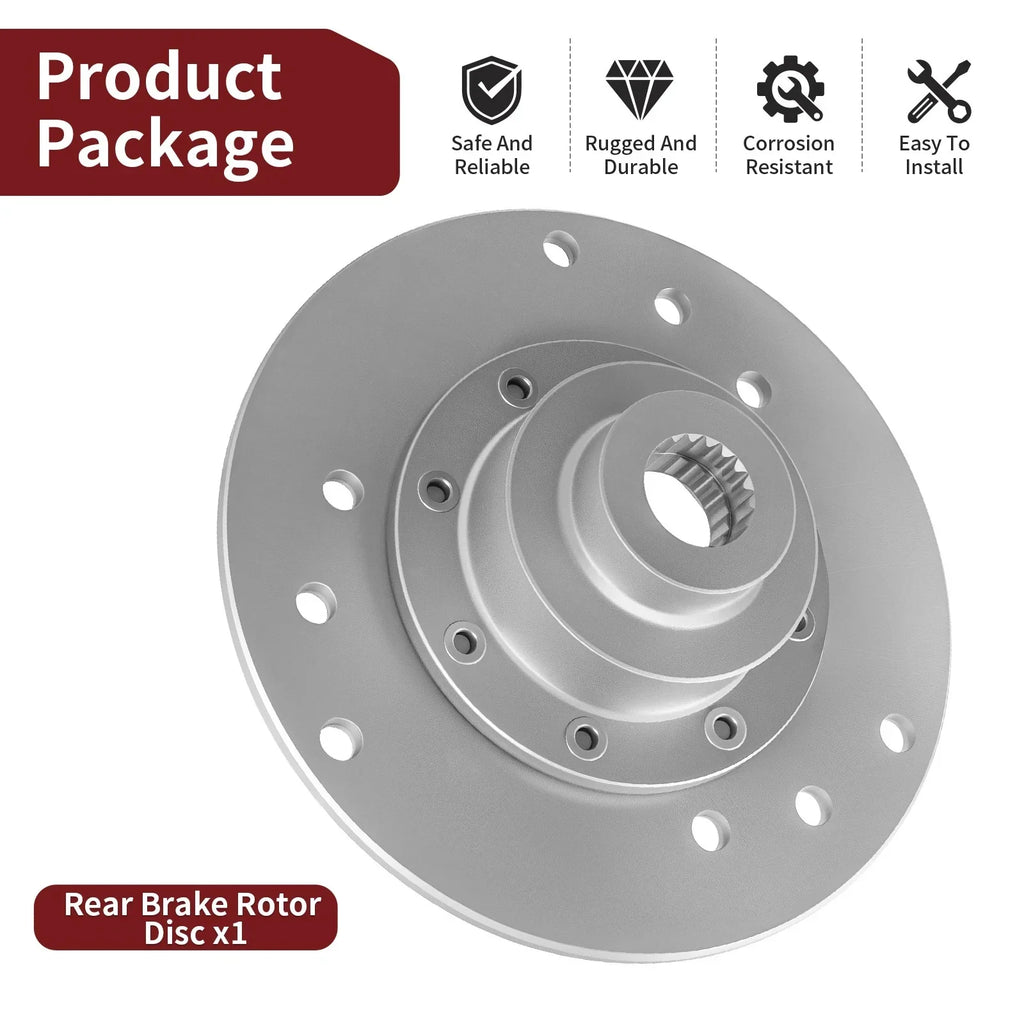 Rear Brake Disc Rotor Assembly for Polaris Worker 500 Xplorer 500 (1997–2001)