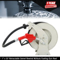 1" x 33' Retractable Diesel Fuel Hose Reel for Automotive Use