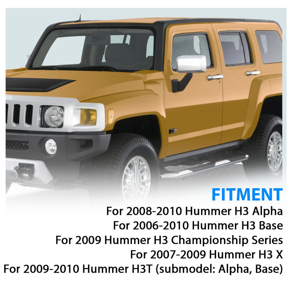 Set of 4 Chrome Exterior Door Handles for Hummer H3 H3T (2006–2010)