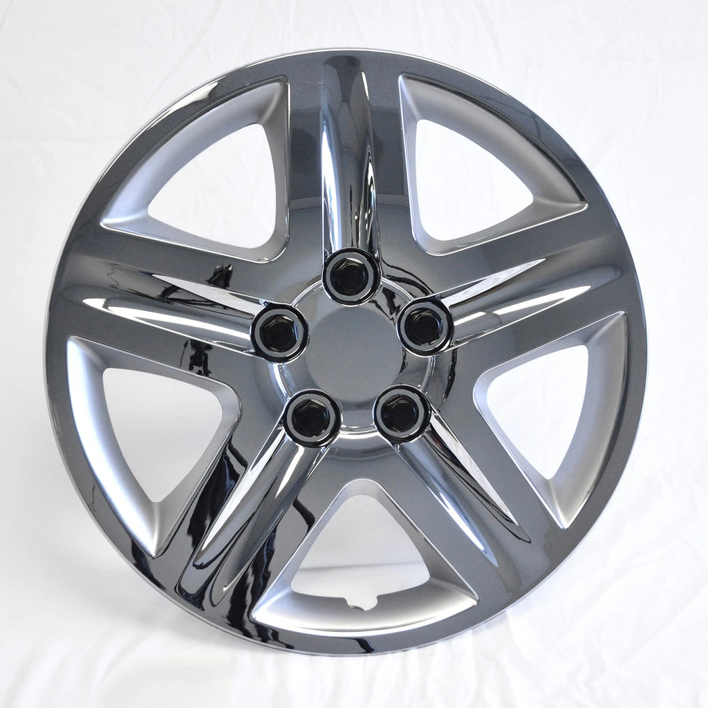 Set of Four Chrome Hubcap Wheel Covers Push-On for 2006–2011 Chevy Impala