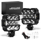 4.5" LED Work Light Bar for Offroad Vehicles (Spot & Flood)