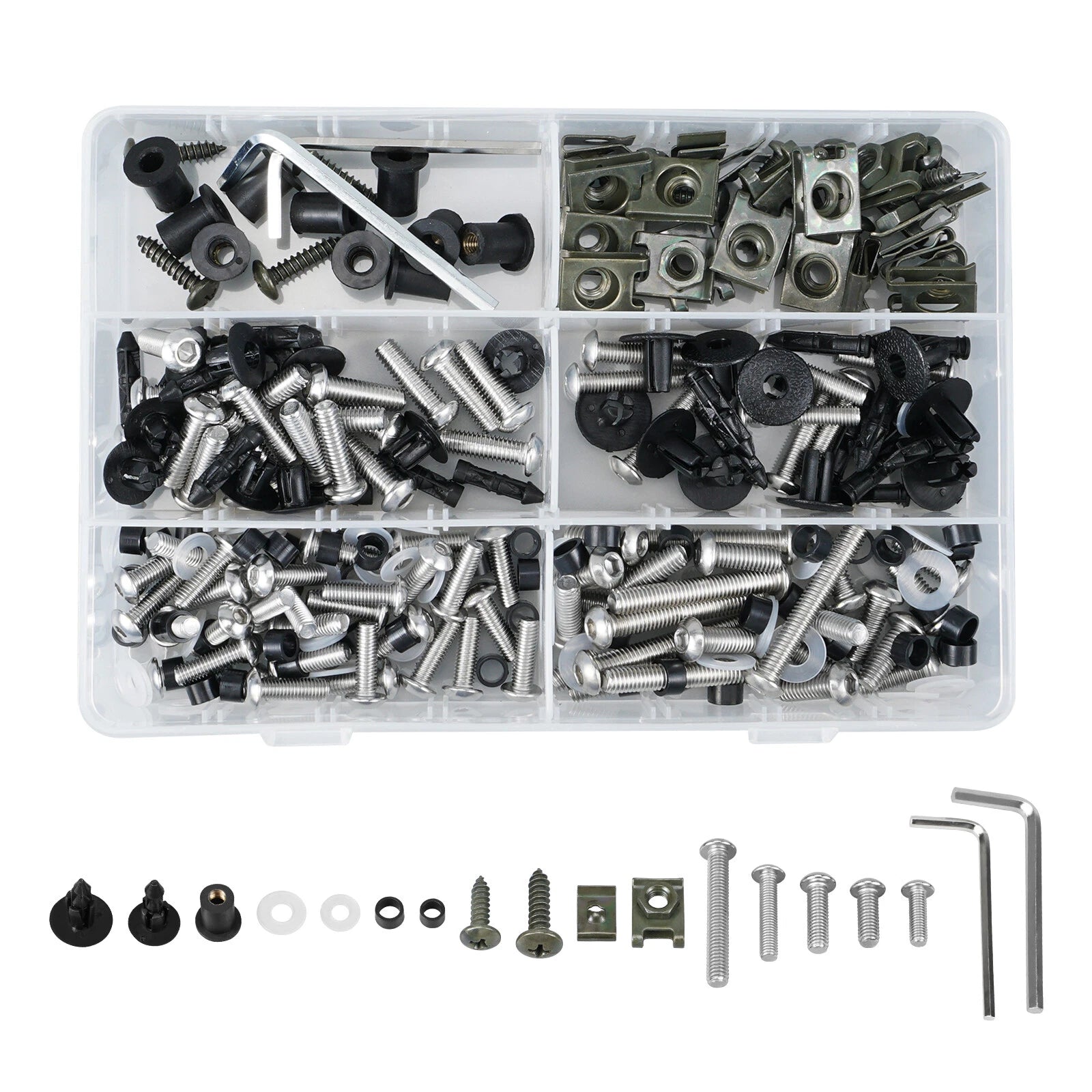 2X Stainless Fairing Bolt Kit for Kawasaki KLR250 650 / GPZ 305 550 750 1100