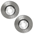 Brembo 2X Front Dimpled Slotted Brake Disc Rotors for BMW F22 F23 F34 (2014–2020)