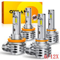 Set of 4 9005 H11 H8 LED Headlight Kit High Low Beam Bulbs 40000LM