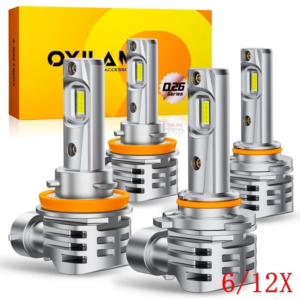Set of 4 9005 H11 H8 LED Headlight Kit High Low Beam Bulbs 40000LM