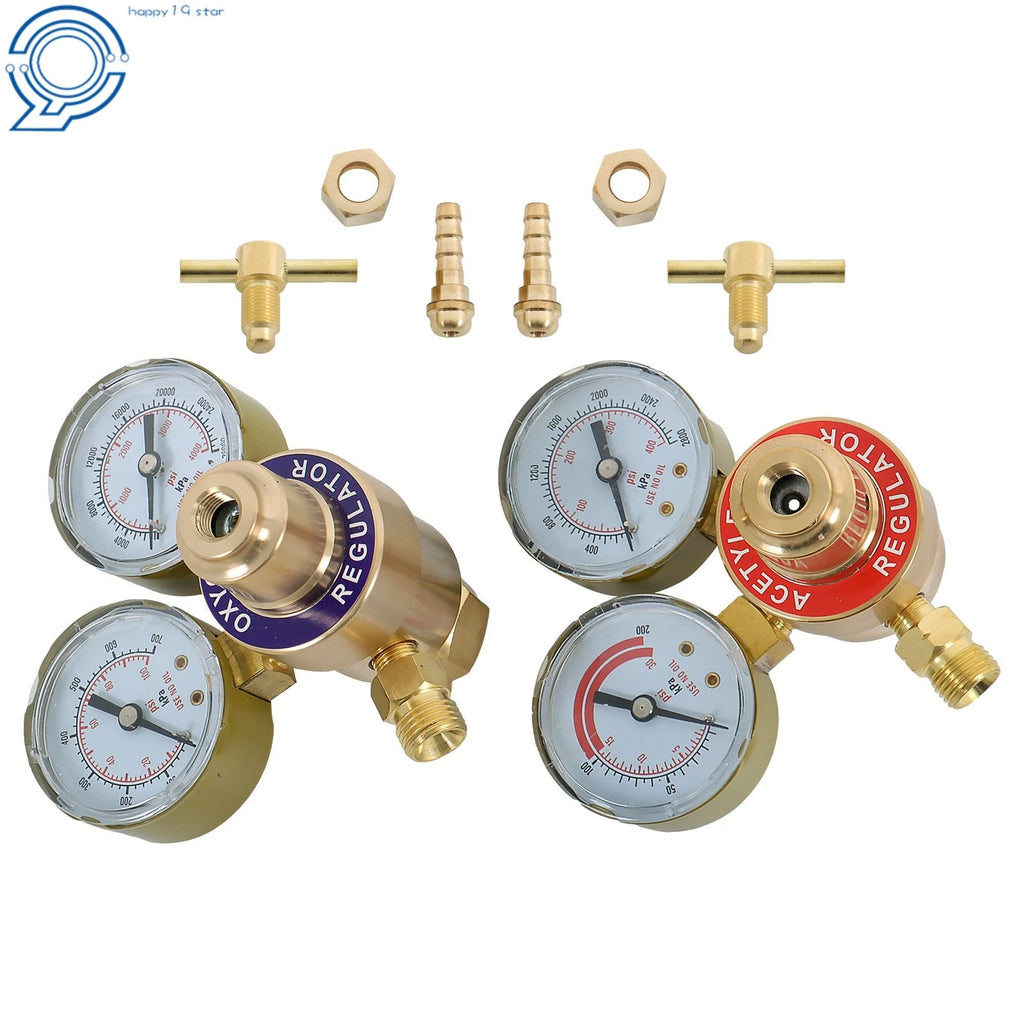 Oxygen Acetylene Gas Regulator for Welding Cutting Torch (Dual Gauge)