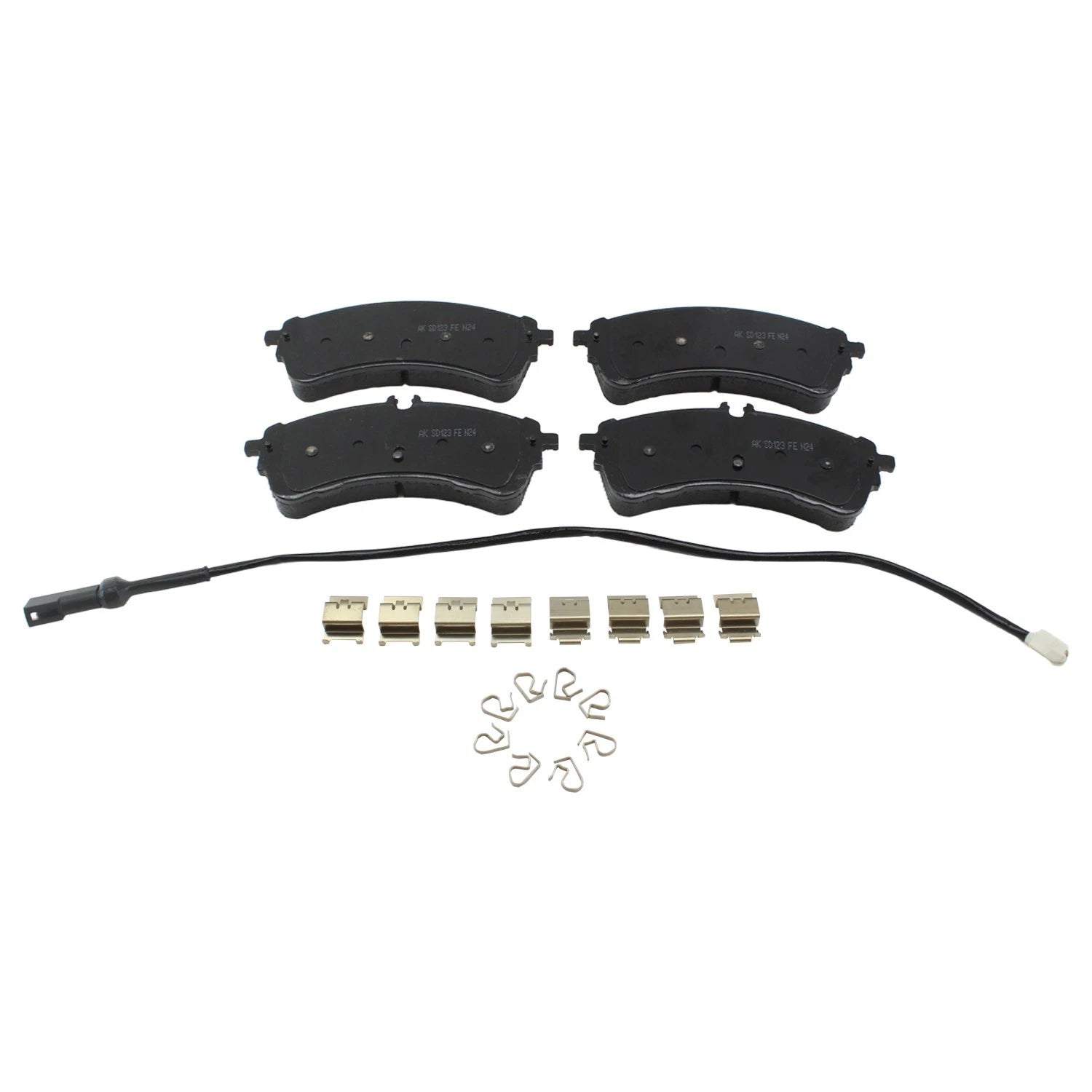 Set of 4 Akebono Severe Duty Rear Ceramic Disc Brake Pads for Ford Transit (2015–2023)