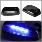 3Pcs Black Housing Blue LED Cab Roof Running Light for Silverado/Sierra (2007–2013)