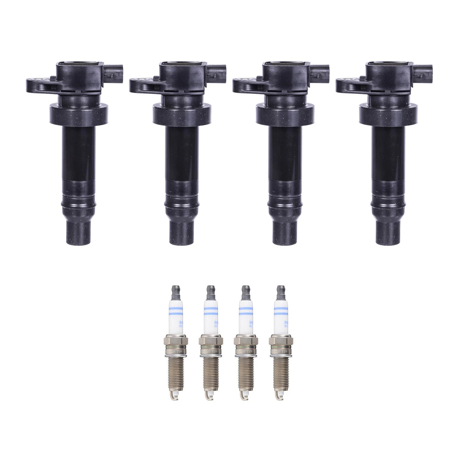 Set of 4 Ignition Coils & Spark Plugs for Kia Soul (2010–2019)