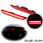 LED Rear Bumper Side Marker Reflectors for Ford Mustang (2015–Present)