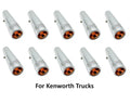 Amber Toggle Switch Extensions 2-1/4 in Chrome Metal for Kenworth (2010–2019)