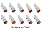 Amber Toggle Switch Extensions 2-1/4 in Chrome Metal for Kenworth (2010–2019)