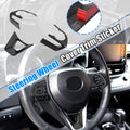 3 Pcs Carbon Fiber Steering Wheel Cover Trim for Toyota Corolla 