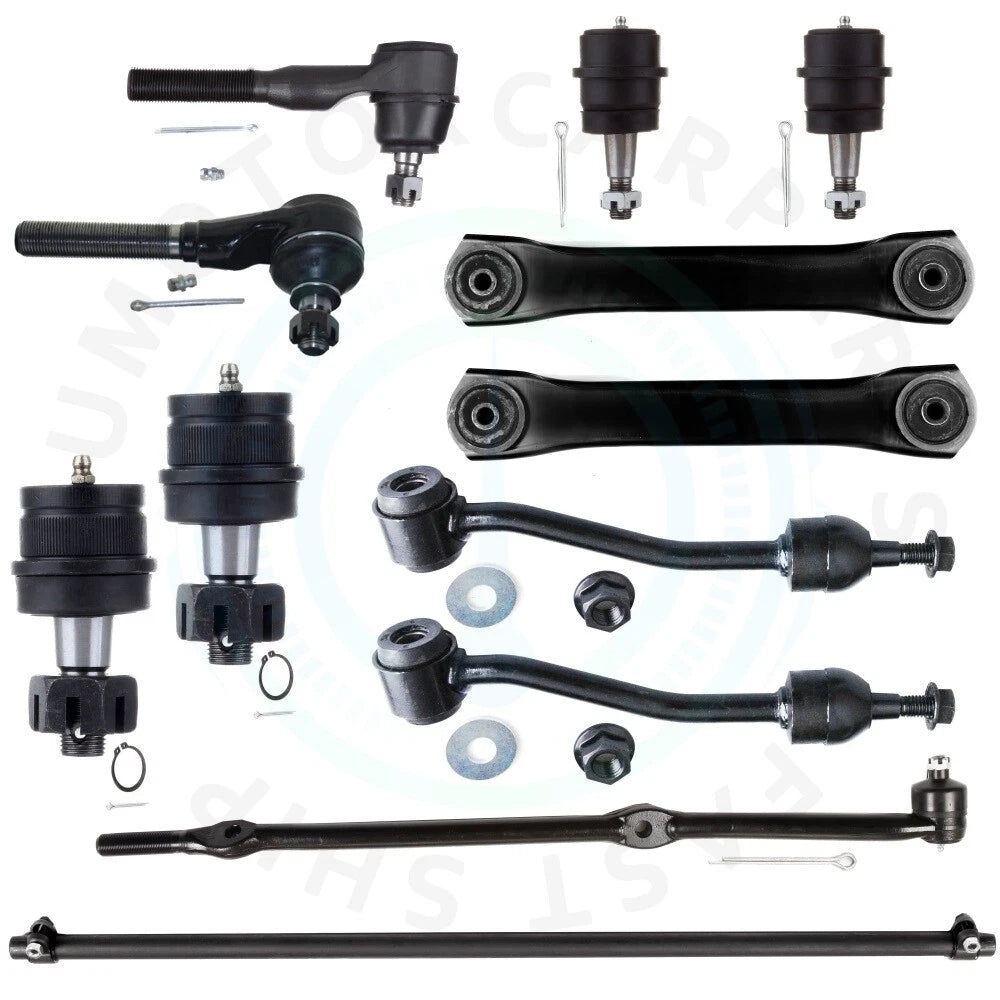 Set of 12 Front Lower Control Arm Sway Bar Links for Jeep Wrangler (1997–2006)