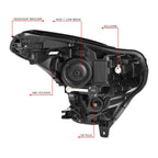 Left Driver Side Projector Headlight Assembly for Cadillac XT5 (2017–2019)
