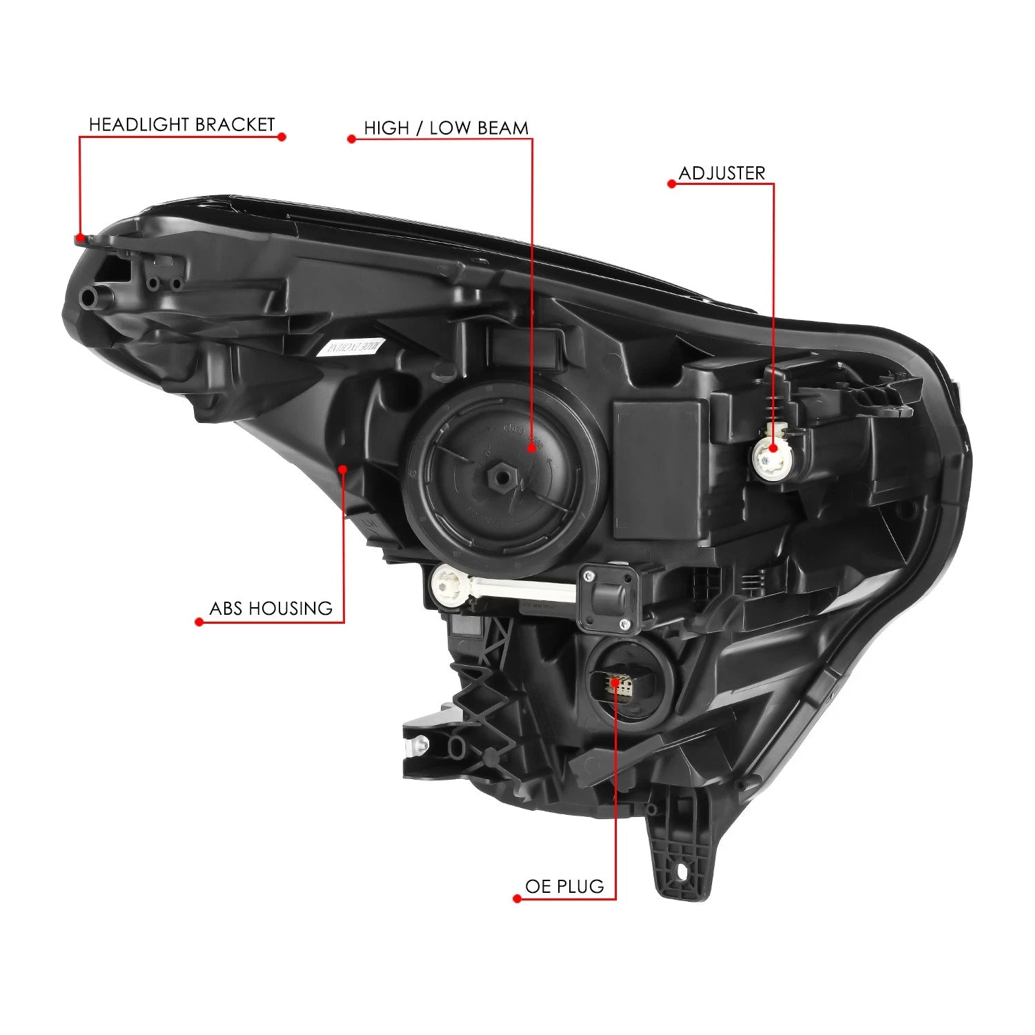 Left Driver Side Projector Headlight Assembly for Cadillac XT5 (2017–2019)