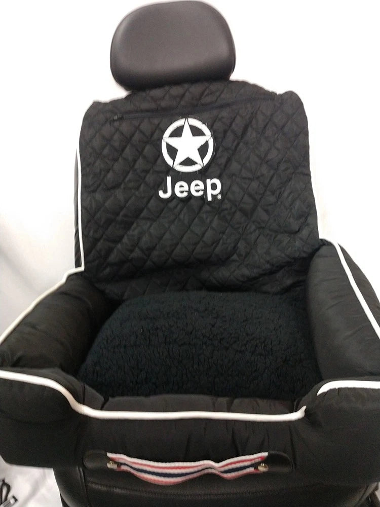 Seat Armour Black Pet Bed w/Jeep Star Logo Accessory - SAR118B