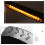 Sequential Chevron Arrow LED Hood Mirror for International Harvester RH613 (2018–2024)