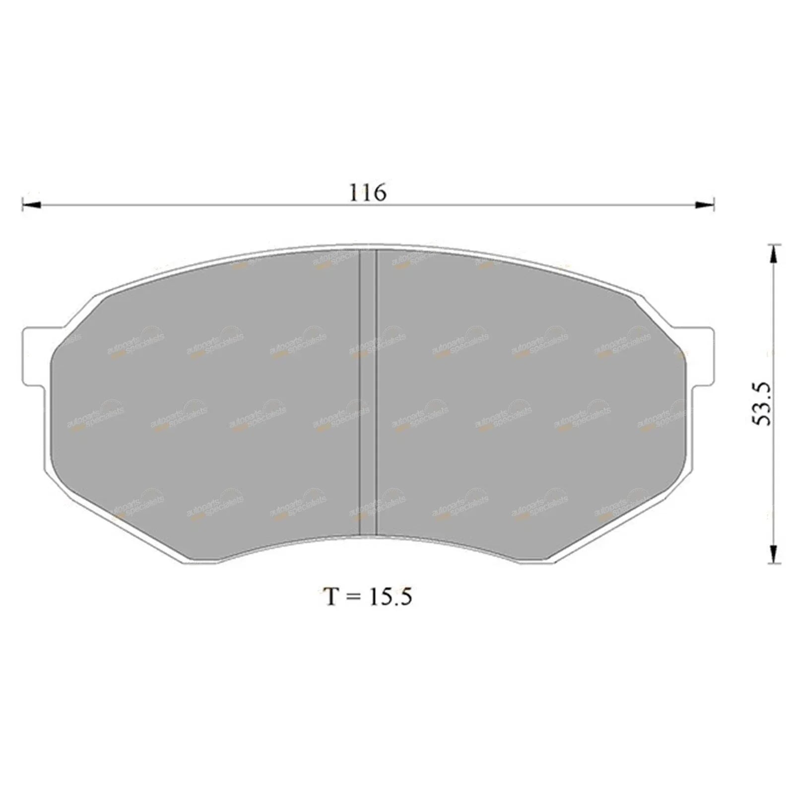 Front Disc Brake Pad Set for Toyota Cressida MX83 (1988–1993)