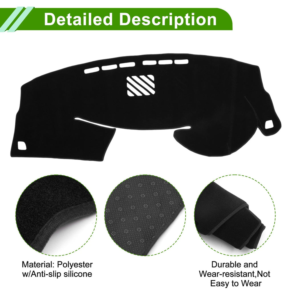 Set of 1 Dashboard Cover Mat for Lexus RX 10 Series RX350 RX450h RX270 Black