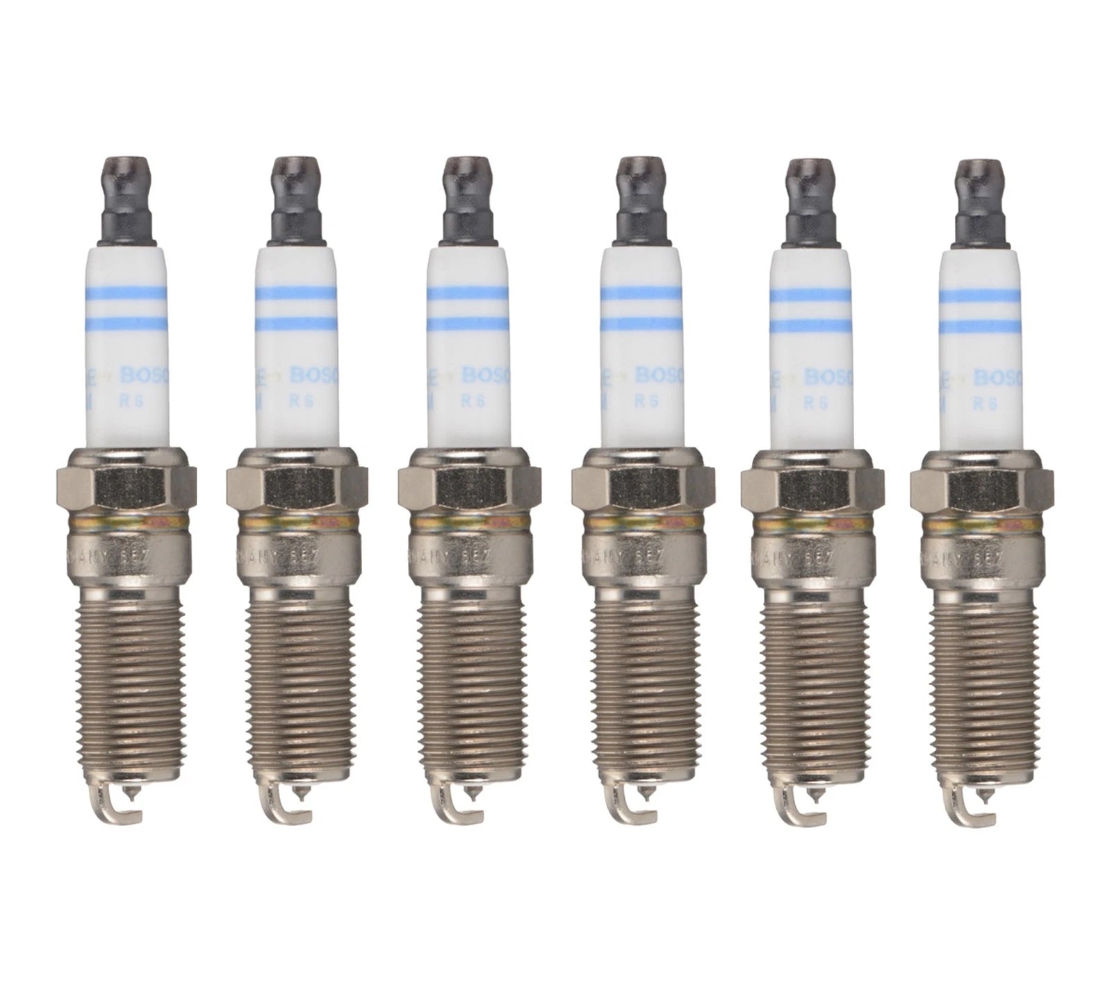 Set of 6 Bosch OE Double Iridium Spark Plugs for Rainier Trailblazer (2004–2007)