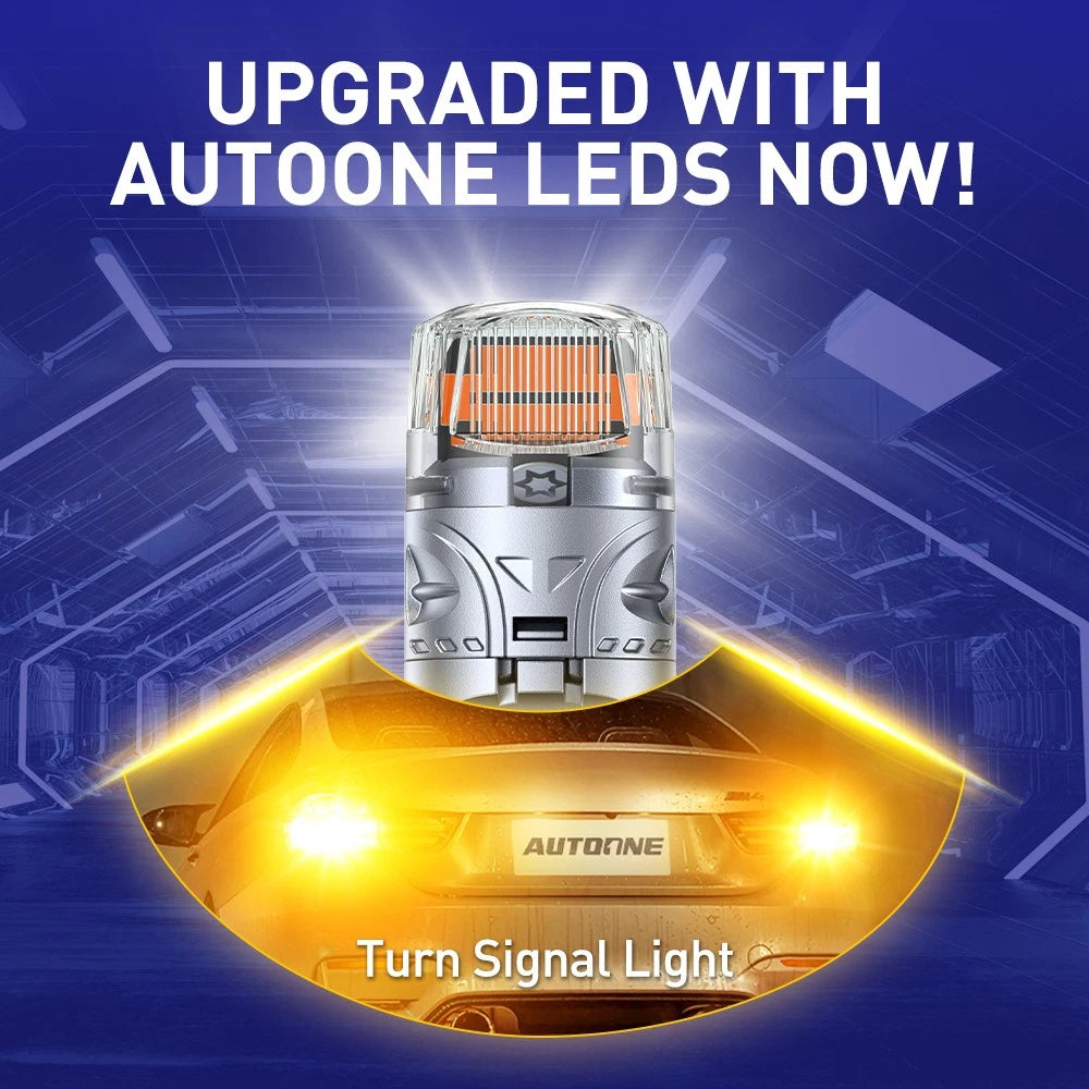 2X CANBUS Amber LED Turn Signal Light Bulb for [Make Model] ([YYYY–YYYY])