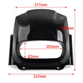 Glossy Black Headlight Fairing for Harley M8 Softail Fat Bob FXFB (2018–2022)