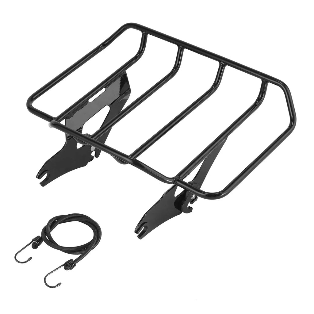 Black Luggage Rack Docking Hardware for Harley Road Electra Glide (14-25)
