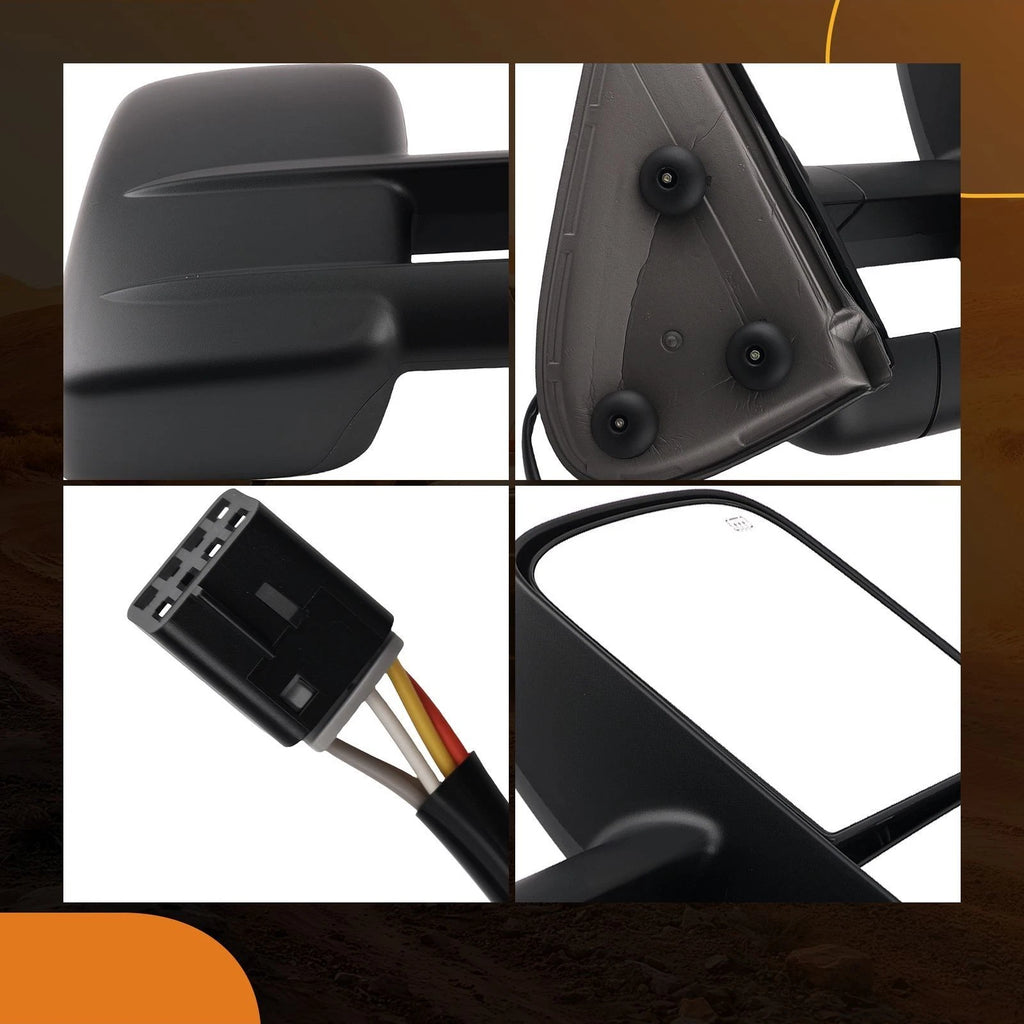 Heated Power Mirrors for GMC Sierra (1999–2002) - Extendable Pair
