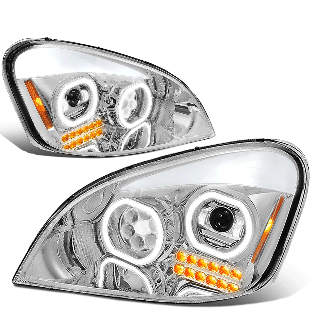 Dual LED Projector Headlight Lamps for Freightliner Cascadia (2008–2017)