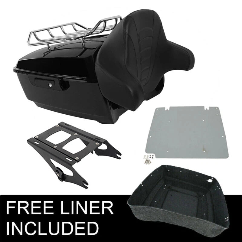 Trunk Backrest Mount Plate for Harley Touring CVO Road Glide (2014–2026)