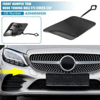 Front Bumper Tow Hook Cover for Mercedes-Benz C250 (2012-2014) Black