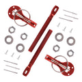 Universal Alloy Hood Pin Lock Latch Kit for Racing Sport Cars - Red