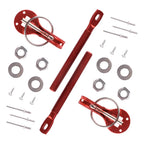 Universal Alloy Hood Pin Lock Latch Kit for Racing Sport Cars - Red