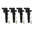 Set of 4 Ignition Coils & 4 Spark Plugs for Ford Mercury L4
