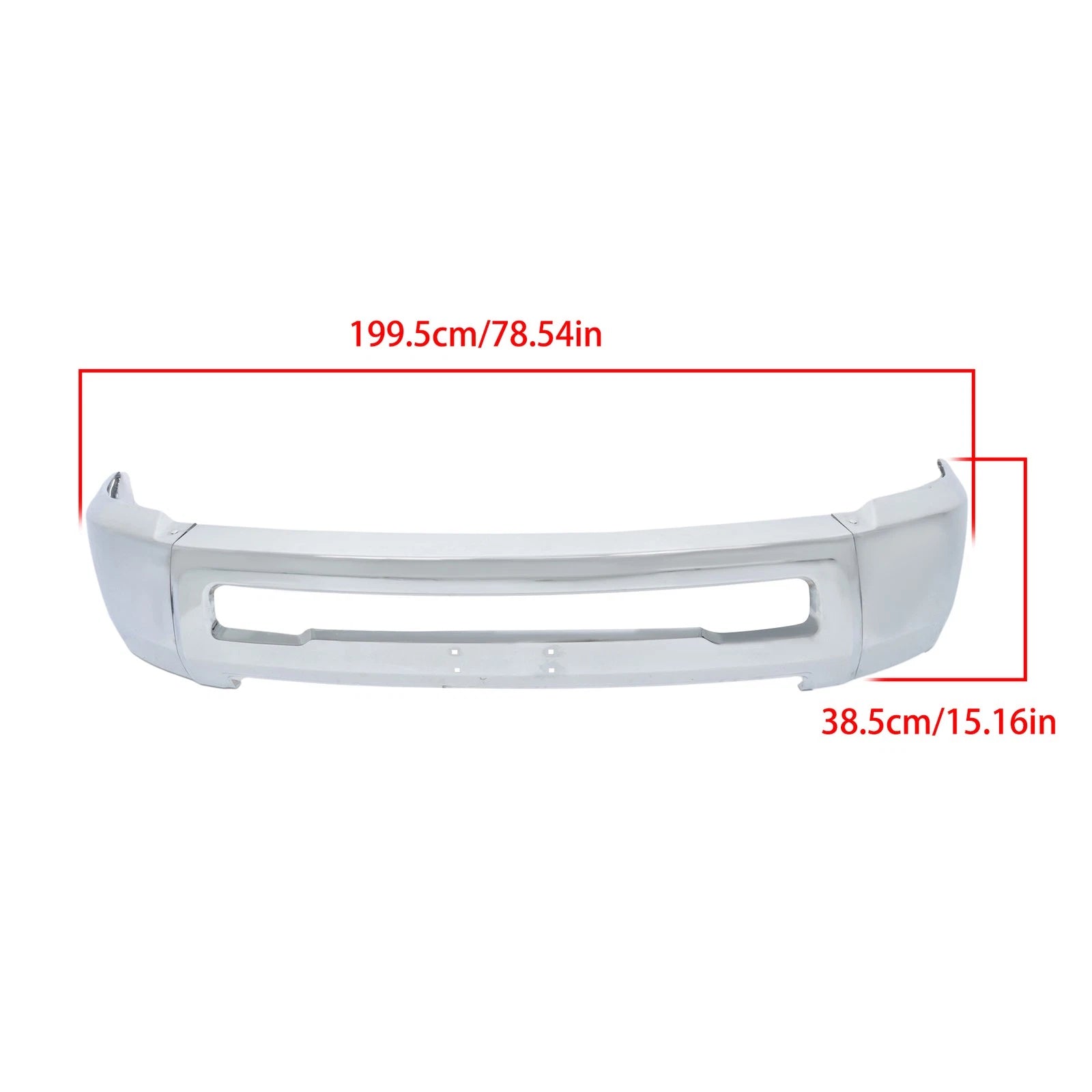 Chrome Front Bumper Face Bar for RAM 2500 3500 (2010–2018)