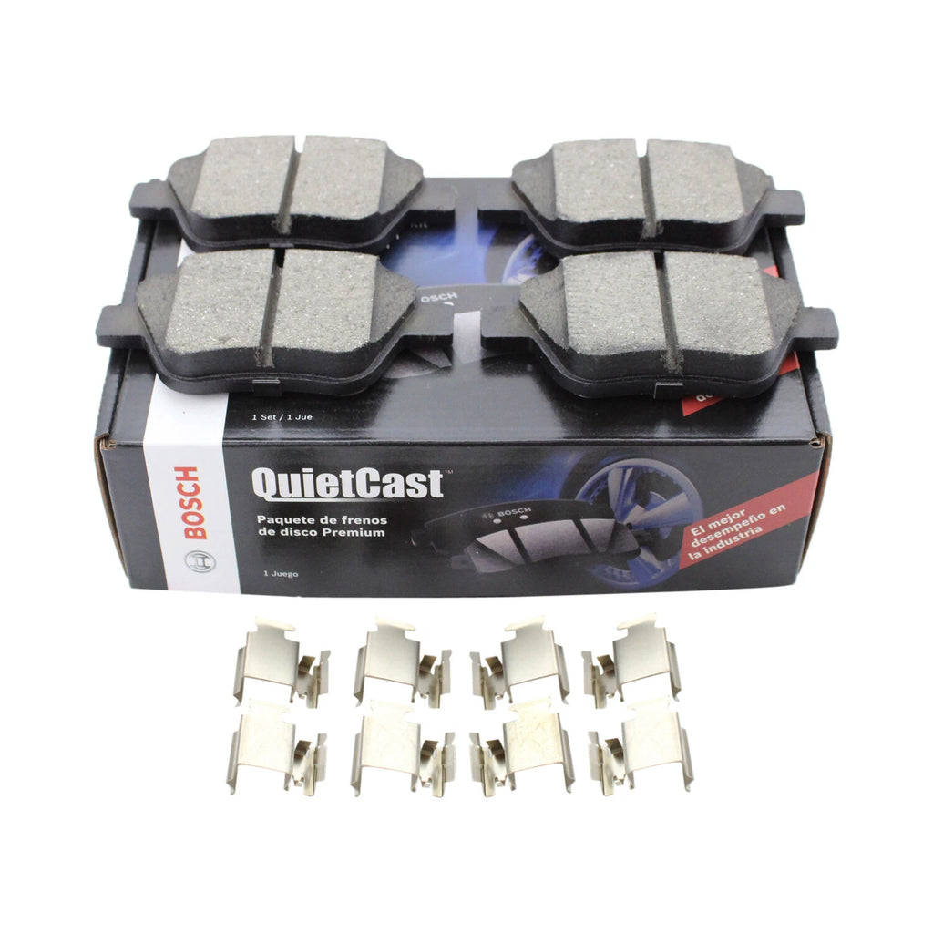Set of 4 Bosch QuietCast Rear Ceramic Brake Pads for A3 Quattro A4 Eos Golf GTI Passat (2006–2016)