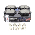 Set of 4 Bosch QuietCast Rear Ceramic Brake Pads for A3 Quattro A4 Eos Golf GTI Passat (2006–2016)