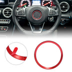 Red Steering Wheel Ring Cover Trim for Mercedes Benz C Class C200L E300L GLA220