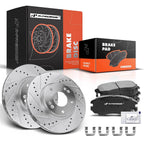 Front Drilled Brake Rotors & Ceramic Pads for Hyundai Sonata (2005–2010)
