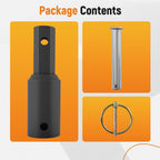 Auger Adapter 2" Female Round to Hex for Skid Steer Loader (Earth Auger)