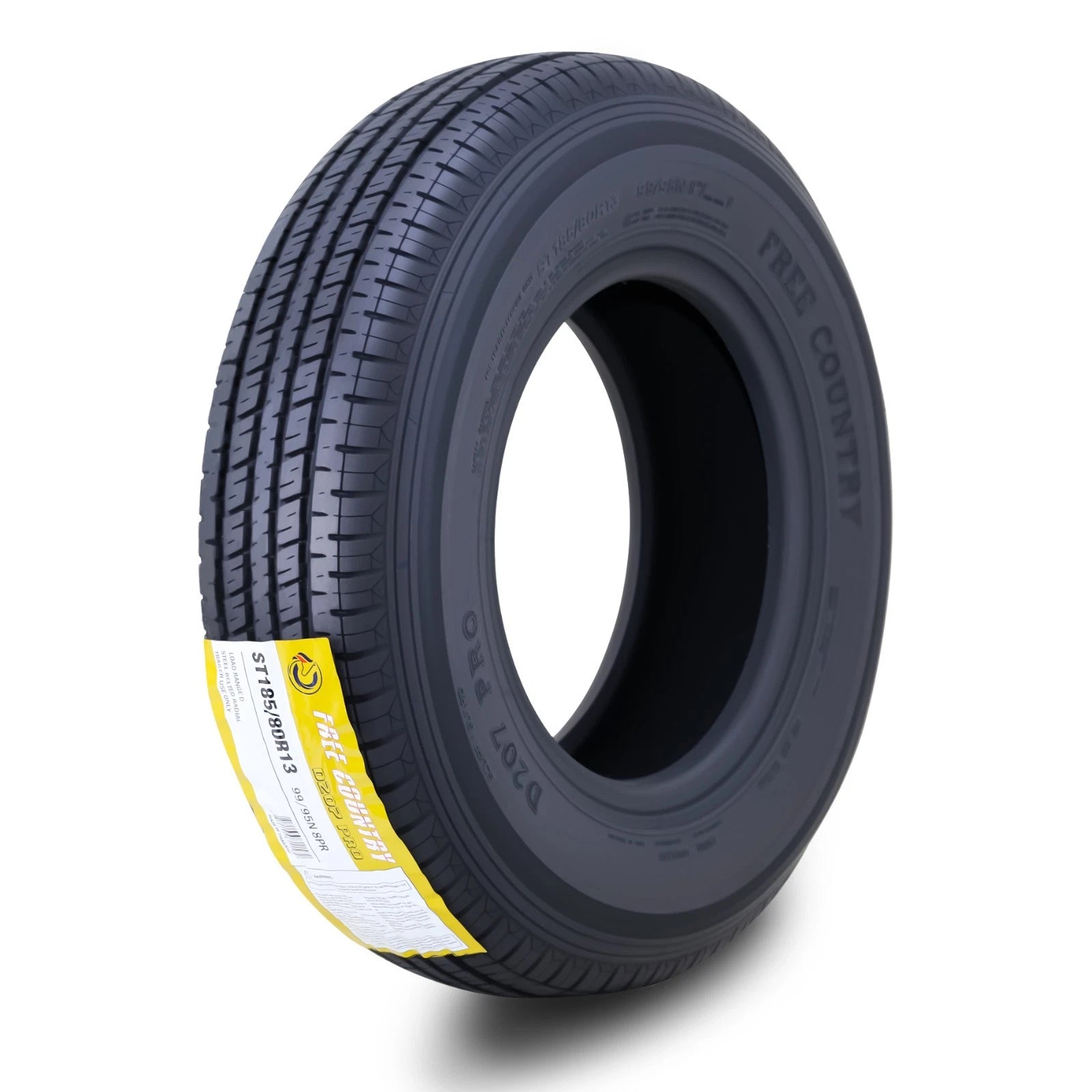 ST185/80R13 Trailer Tires Set of 2 8PR LRD with Side Scuff Guard
